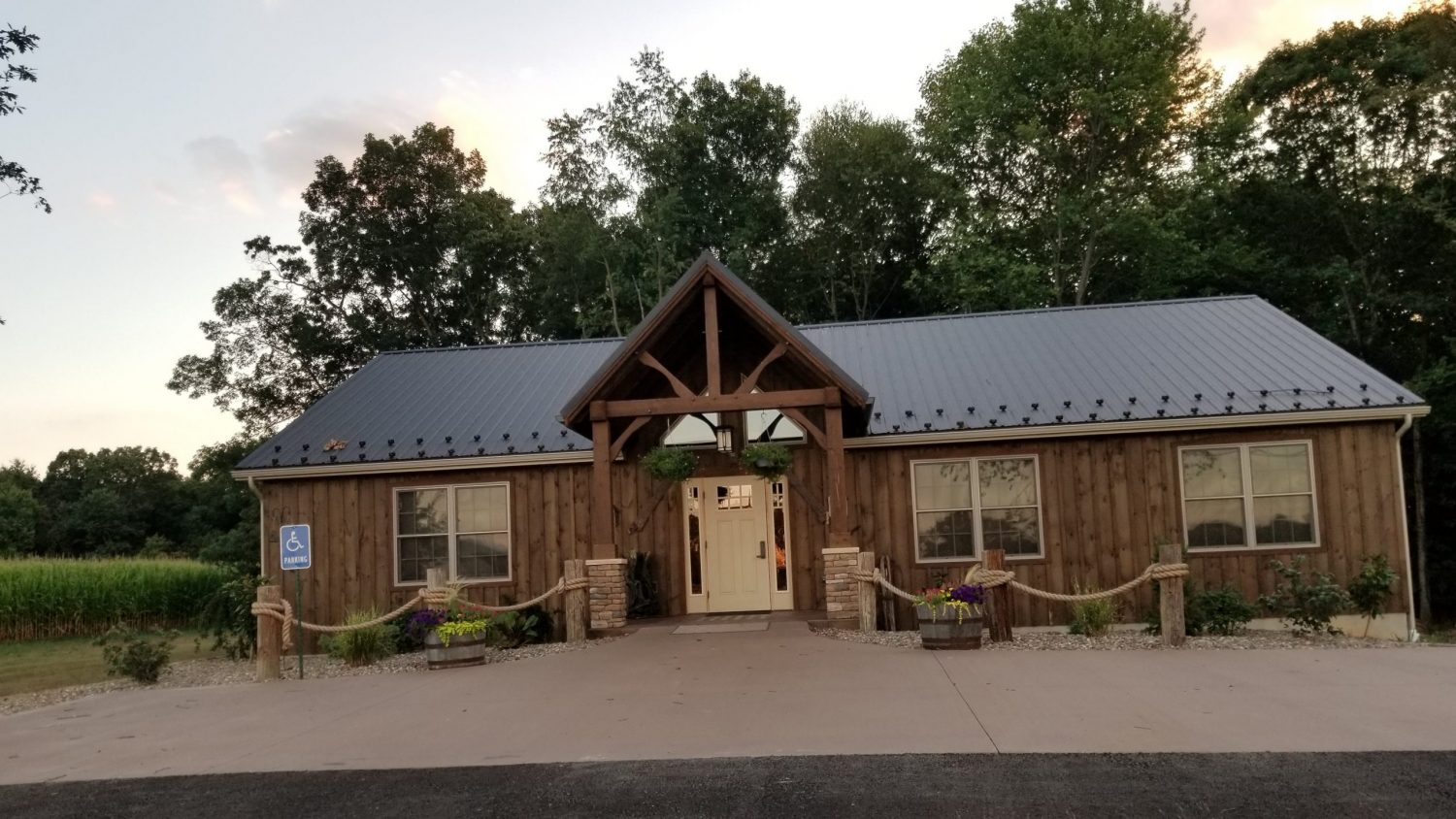 newly constructed visitor's center