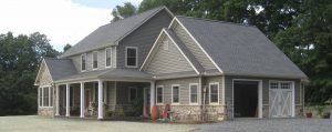 newly constructed home with double-wide garage