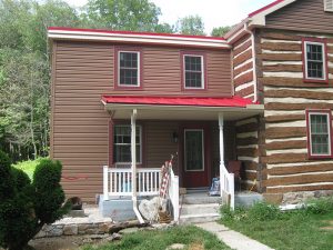 a modern addition to an old home