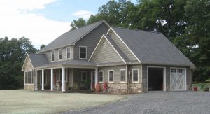 newly constructed home with double-wide garage