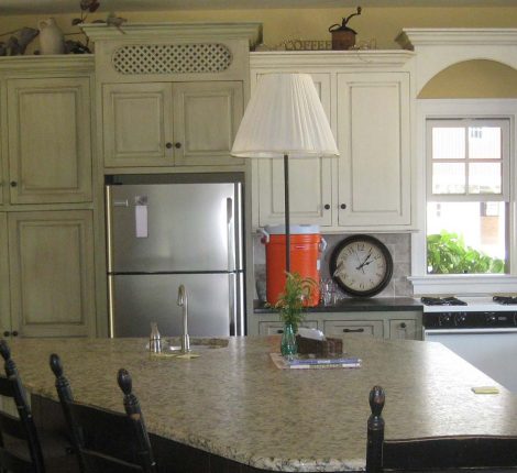 newly remodeled kitchen with an island