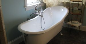 newly installed bath tub