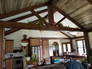 interior of a new home build after owner moved in