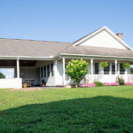 front view of a covered porch home addition