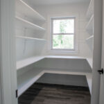 pantry closet with shelves