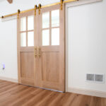 front door from the inside of a new home