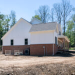 side view of a new home