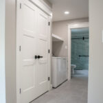 laundry room in renovated house