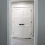 double-door closet in renovated house