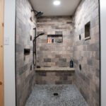 custom built-in shower