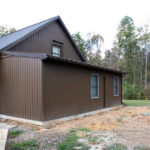 side view of new home addition