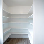 pantry space in a new kitchen