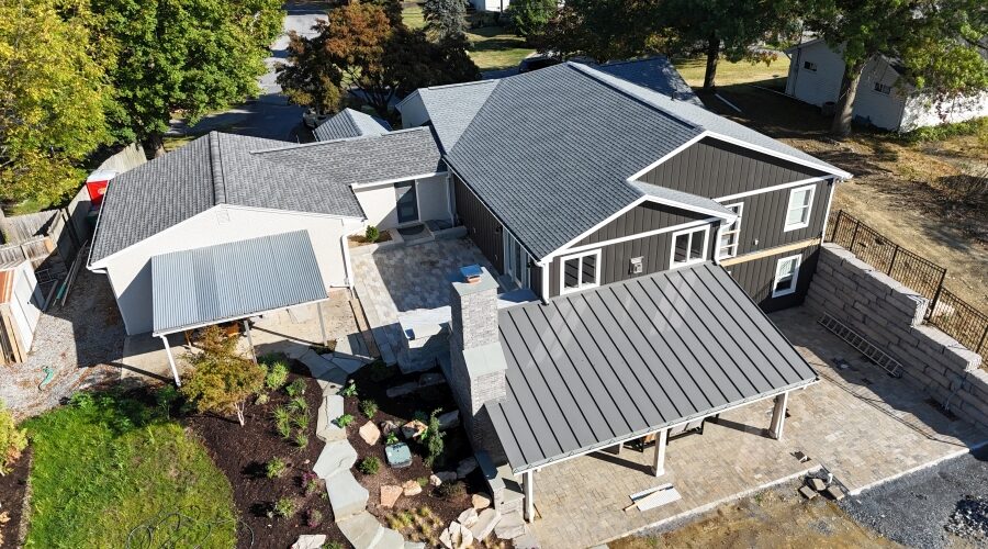 back view of a home after a renovation