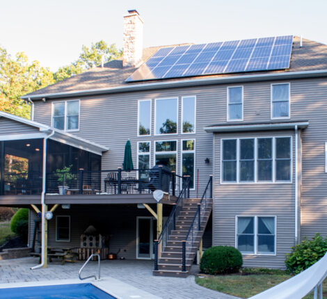 second story deck replacement with a screen room