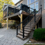 stairs to a second story replaced deck