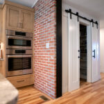 kitchen ovens and a pantry