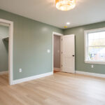 new room with green walls