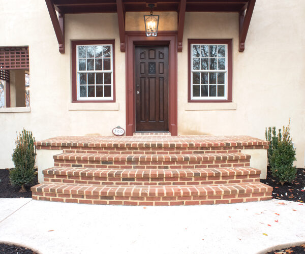 front porch after a remodel