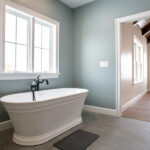 bathtub in master bathroom