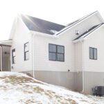 side view of a new home