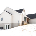 side view of a new home