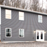 front view of new ranch home