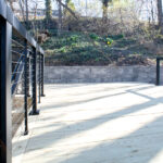 pressure-treated wood on new deck