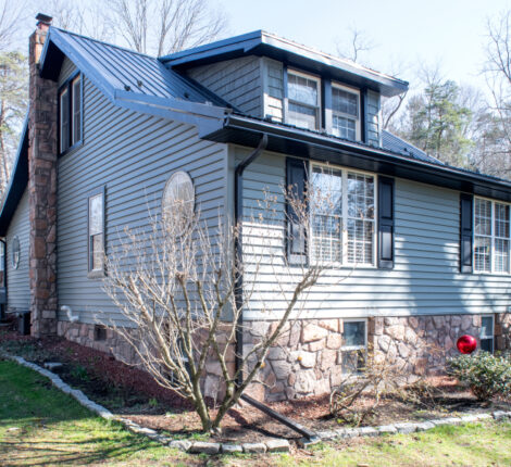 siding renovation with mountain fern siding