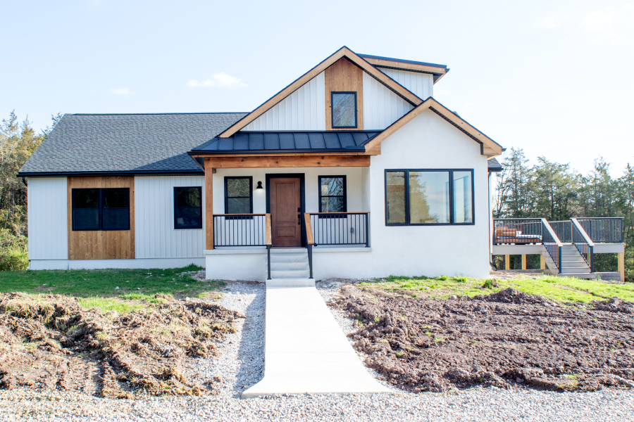 front view of home after renovation