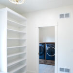 closet to a laundry room