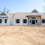 front view of a new home