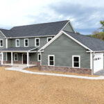 attached garage connected to new home