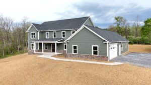 attached garage connected to new home