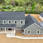 back view of new home