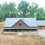 front porch and garage for new home