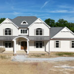 front view of new home