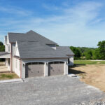 driveway and garage for new home