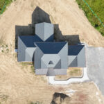 overhead view of new home