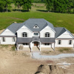 front view of new home