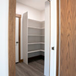 pantry space next to kitchen