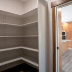 large pantry space next to kitchen