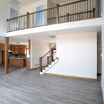 living room to staircase to the second floor