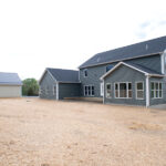 back view of new home