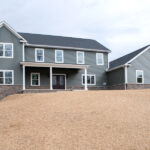 front view of new home
