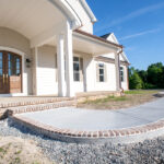 front entrance to new home