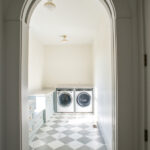 archway into laundry room