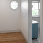 hallway leading to bathroom