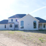 back view of new home