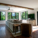 large new living room with large windows