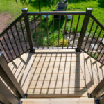 landing on porch stairs